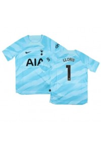 Tottenham Hotspur Hugo Lloris #1 Maalivahti Jalkapallovaatteet Lasten Kotipeliasu 2023-24 Lyhythihainen (+ Lyhyet housut)